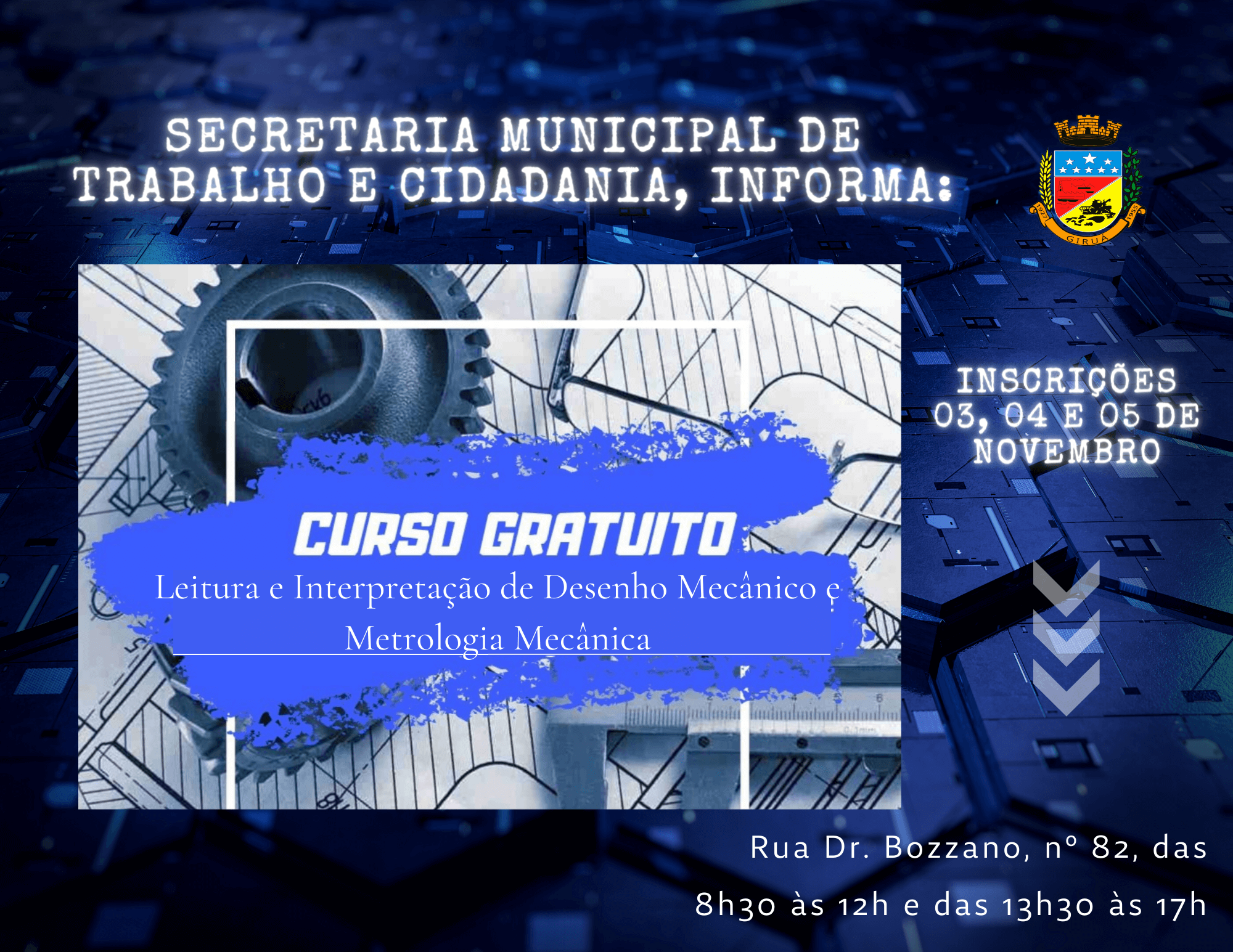 Governo Municipal abre novas inscrições para curso de qualificação profissional